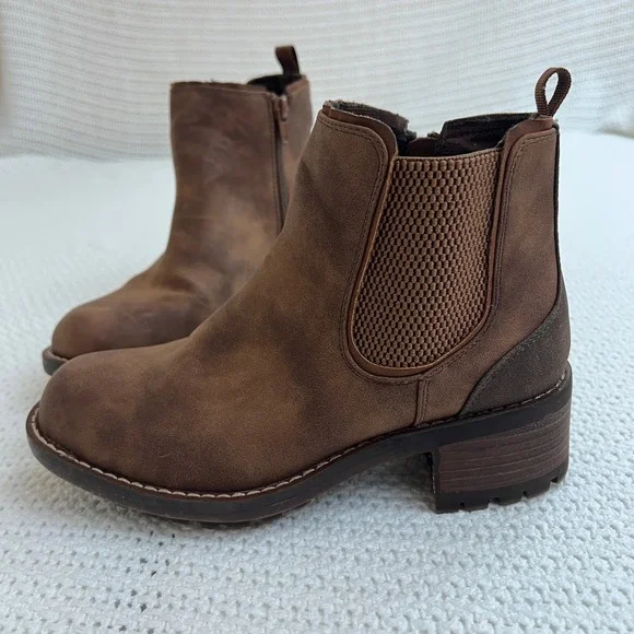 B-52 By Bullboxer Boots Brown Combat Ankle Chelsea Gorpcore Grunge 6 Hiking - Picture 1 of 10